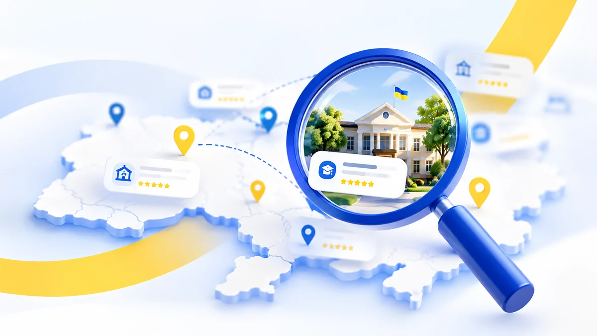 Пошук школи на мапі України